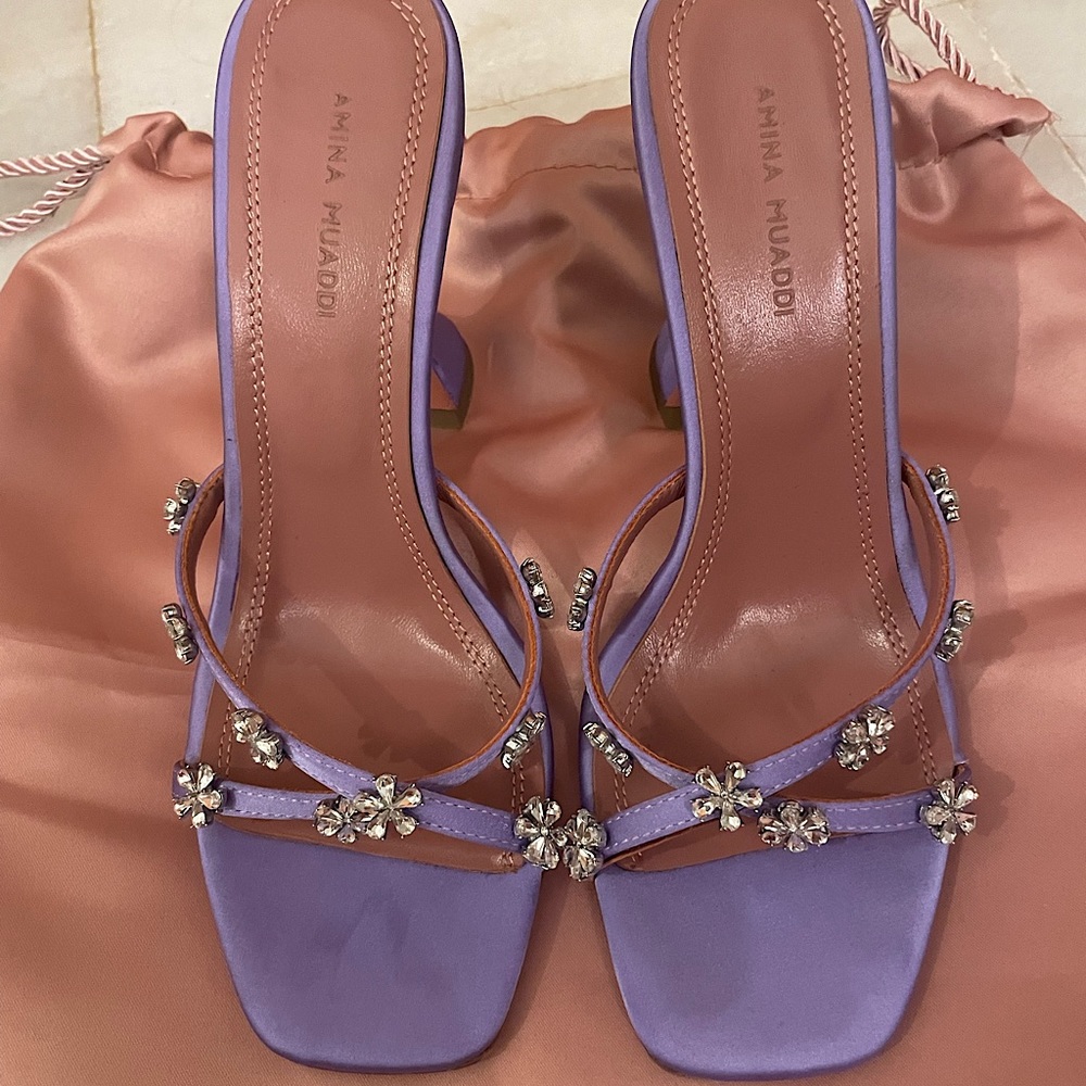 Amina Muaddi Lily Mules